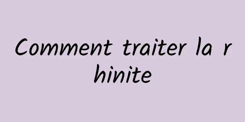 Comment traiter la rhinite