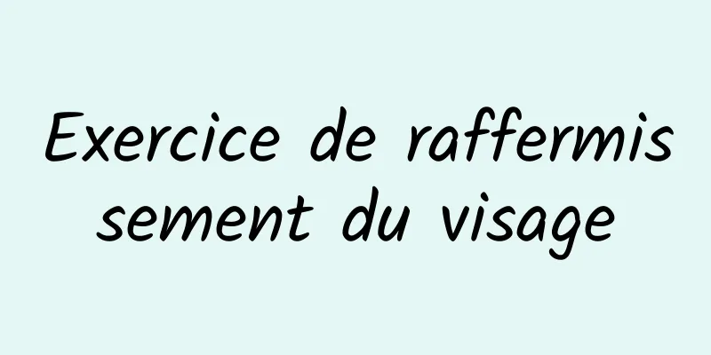 Exercice de raffermissement du visage