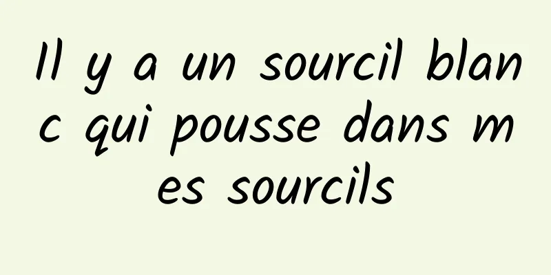 Il y a un sourcil blanc qui pousse dans mes sourcils