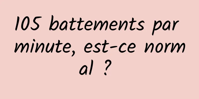 105 battements par minute, est-ce normal ? 