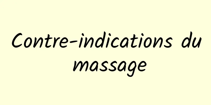 Contre-indications du massage