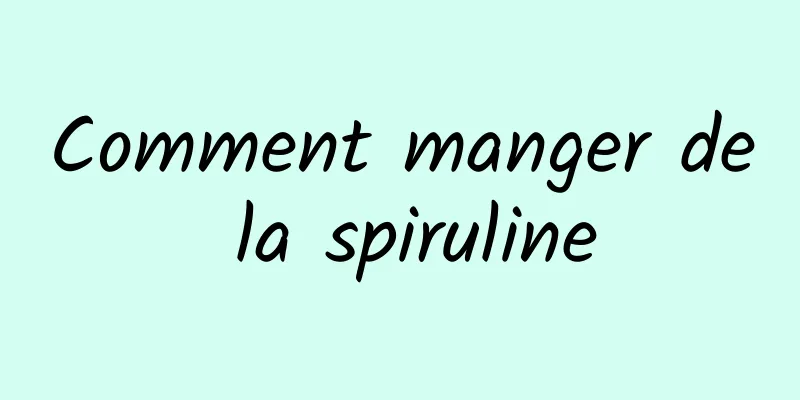 Comment manger de la spiruline