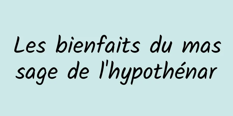 Les bienfaits du massage de l'hypothénar