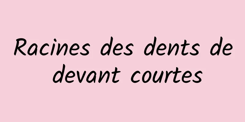 Racines des dents de devant courtes