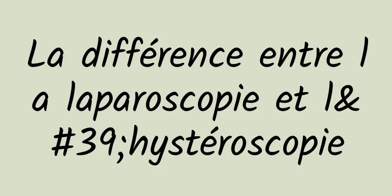 La différence entre la laparoscopie et l'hystéroscopie