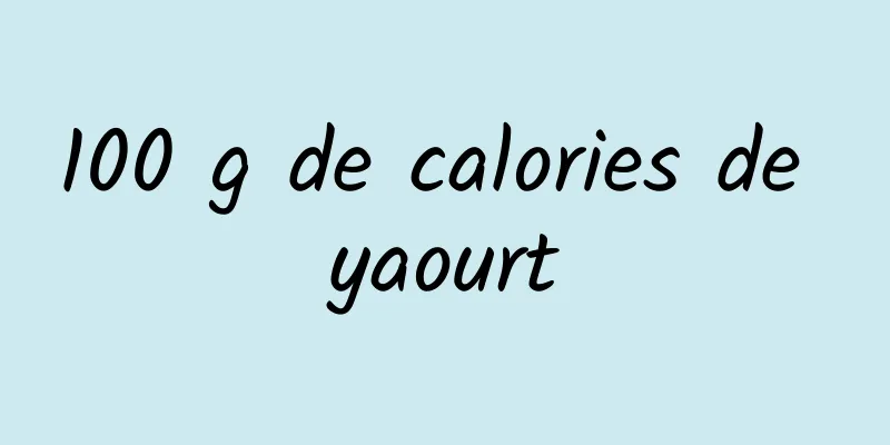 100 g de calories de yaourt