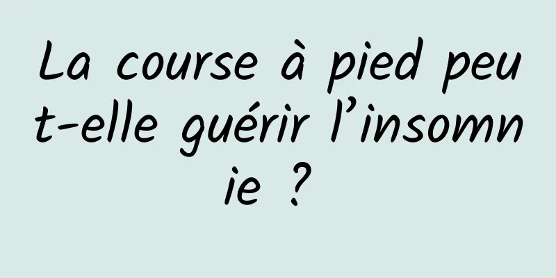 La course à pied peut-elle guérir l’insomnie ? 