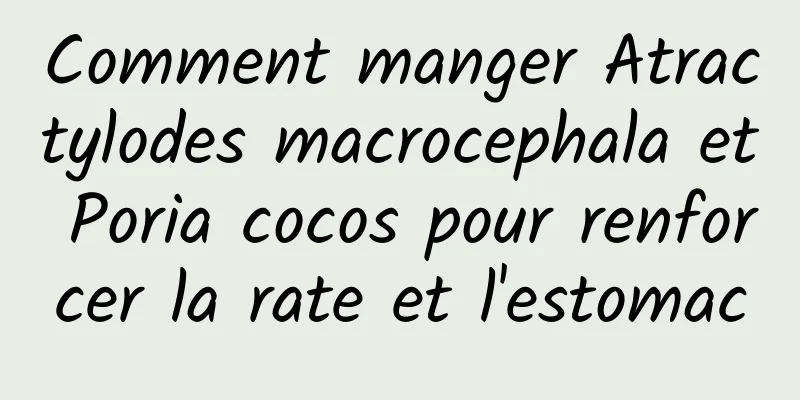 Comment manger Atractylodes macrocephala et Poria cocos pour renforcer la rate et l'estomac