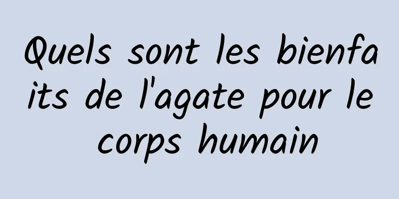 Quels sont les bienfaits de l'agate pour le corps humain