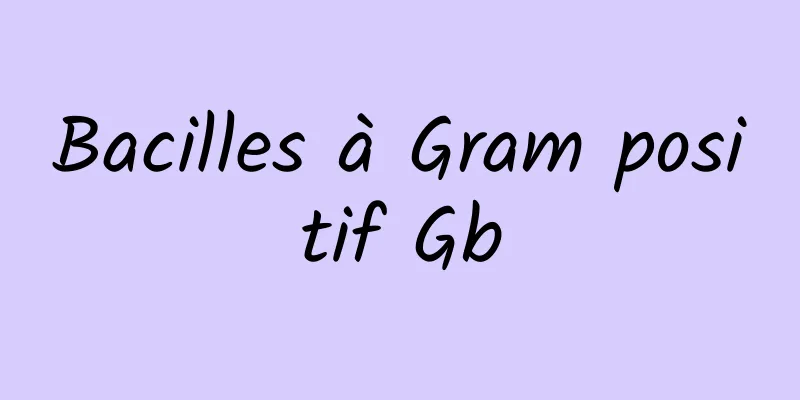 Bacilles à Gram positif Gb