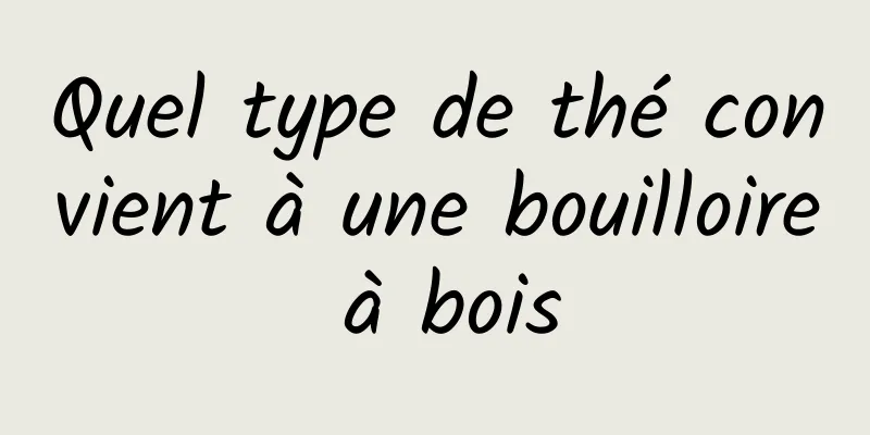 Quel type de thé convient à une bouilloire à bois