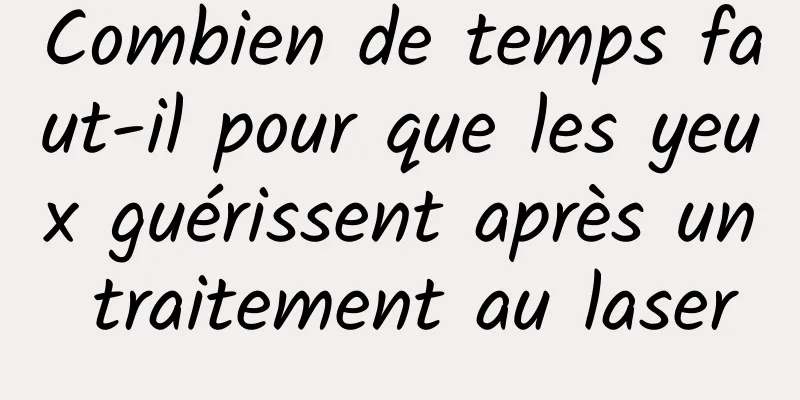 Combien de temps faut-il pour que les yeux guérissent après un traitement au laser