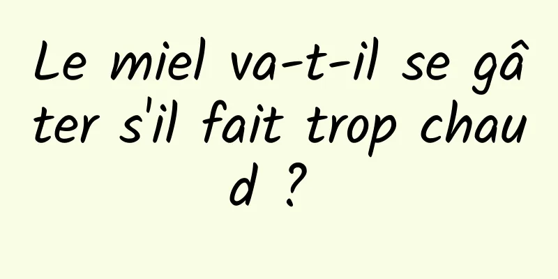 Le miel va-t-il se gâter s'il fait trop chaud ? 