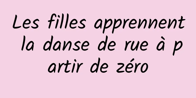 Les filles apprennent la danse de rue à partir de zéro