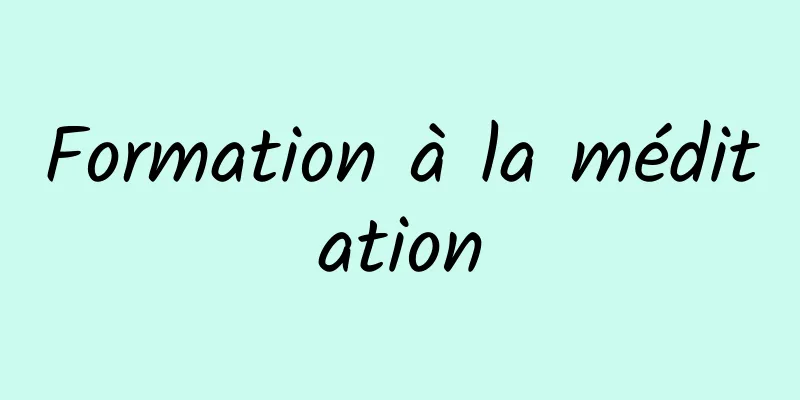 Formation à la méditation