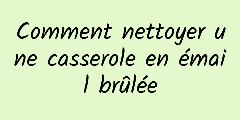 Comment nettoyer une casserole en émail brûlée