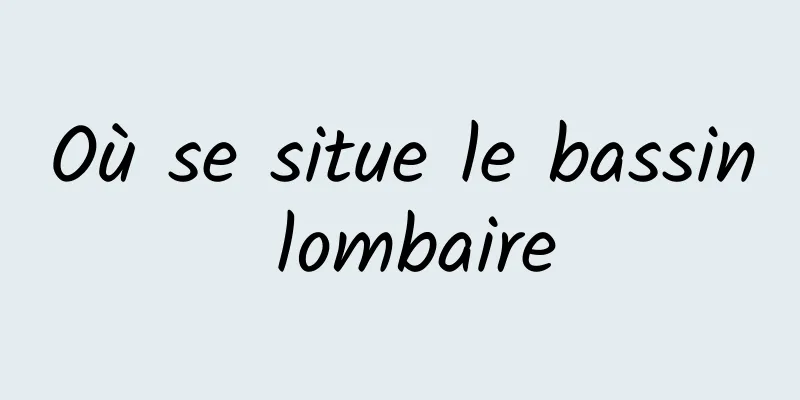 Où se situe le bassin lombaire