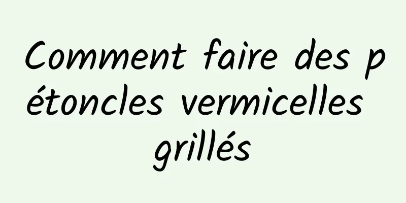 Comment faire des pétoncles vermicelles grillés