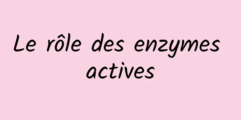 Le rôle des enzymes actives