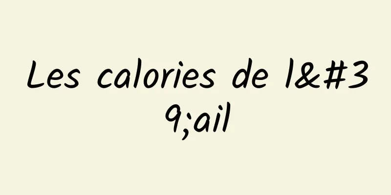 Les calories de l'ail