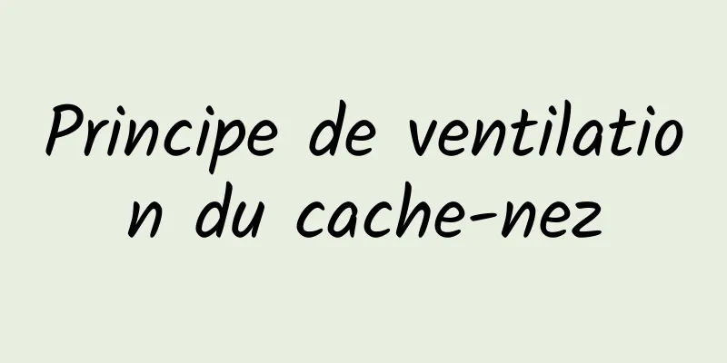 ​Principe de ventilation du cache-nez