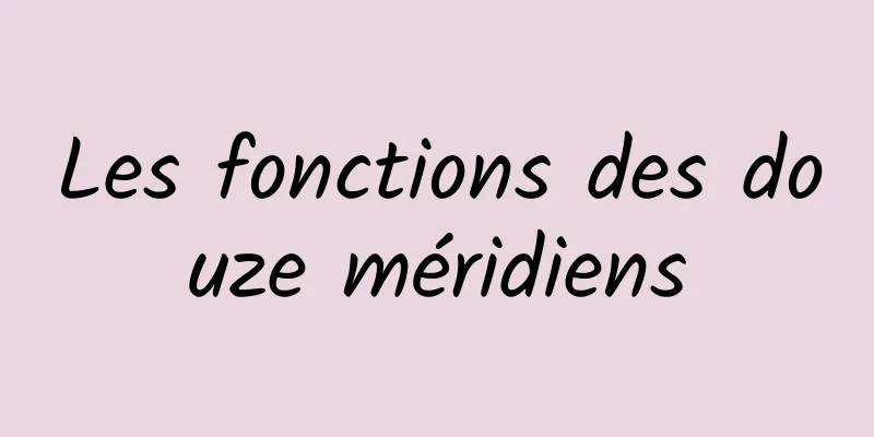 Les fonctions des douze méridiens