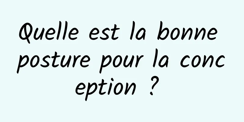 Quelle est la bonne posture pour la conception ? 