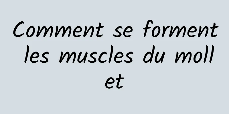 Comment se forment les muscles du mollet