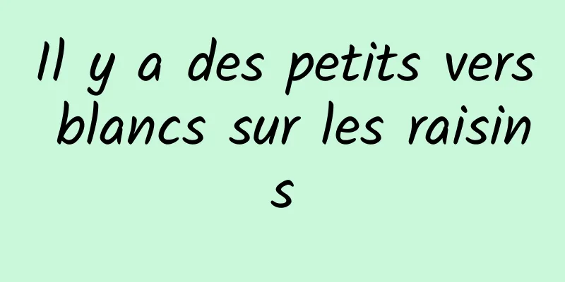 Il y a des petits vers blancs sur les raisins