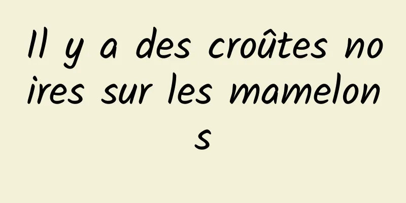 Il y a des croûtes noires sur les mamelons