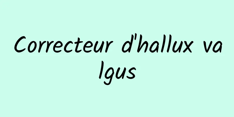 Correcteur d'hallux valgus