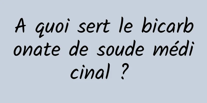 A quoi sert le bicarbonate de soude médicinal ? 