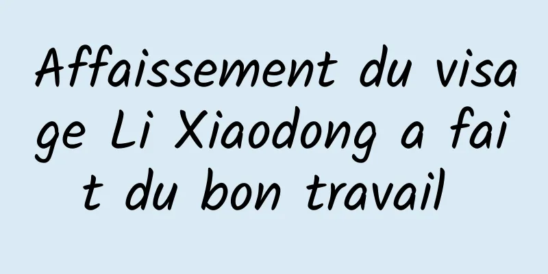 Affaissement du visage Li Xiaodong a fait du bon travail 