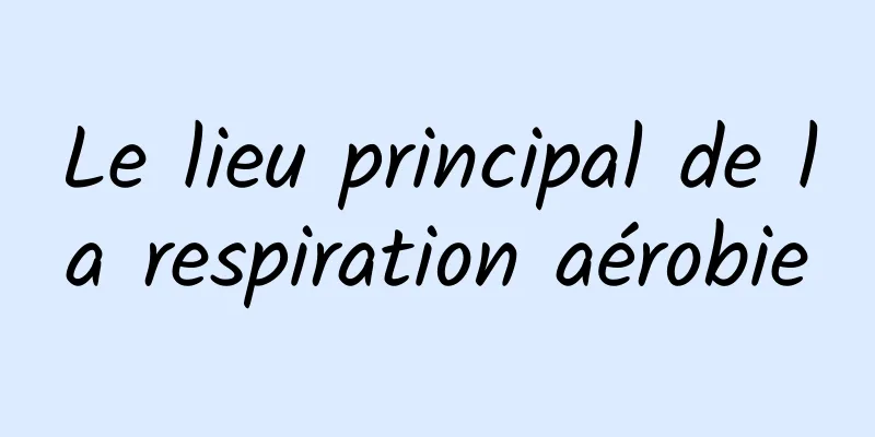 Le lieu principal de la respiration aérobie