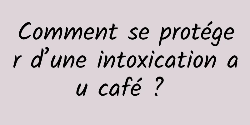 Comment se protéger d’une intoxication au café ? 