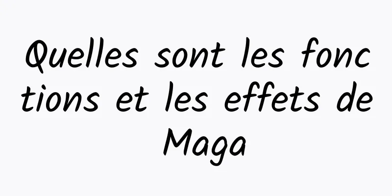 Quelles sont les fonctions et les effets de Maga