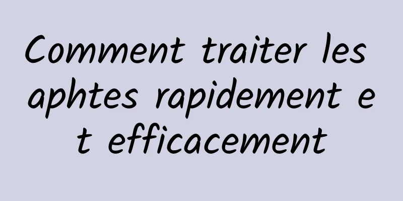 Comment traiter les aphtes rapidement et efficacement