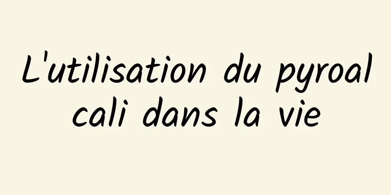 L'utilisation du pyroalcali dans la vie