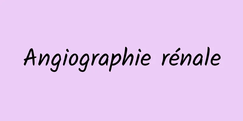 Angiographie rénale