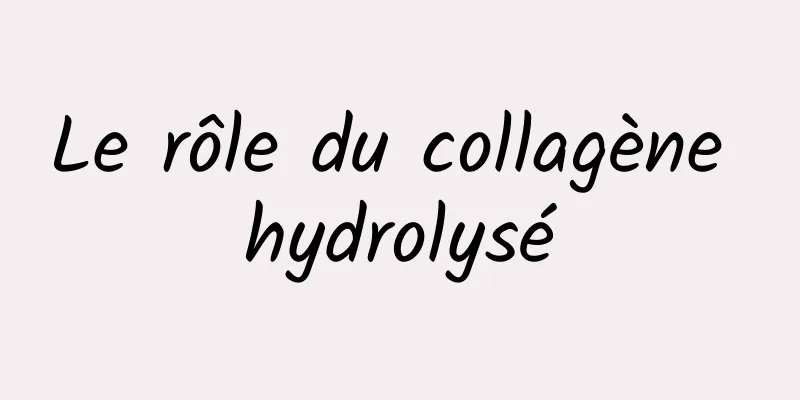 Le rôle du collagène hydrolysé