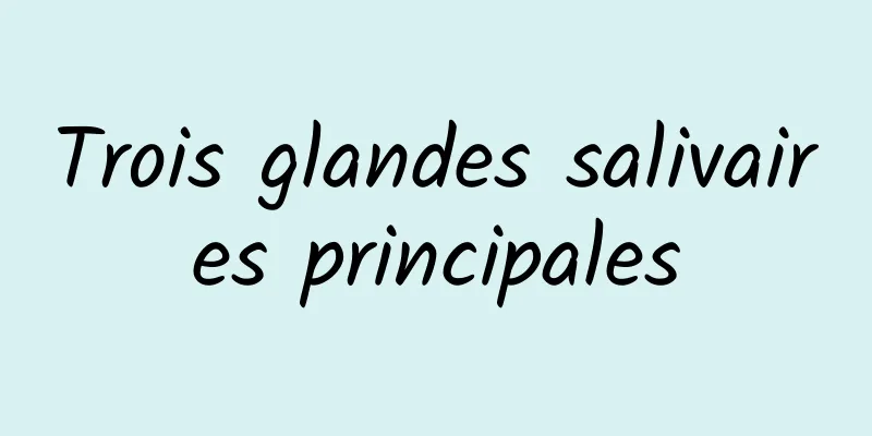 ​Trois glandes salivaires principales