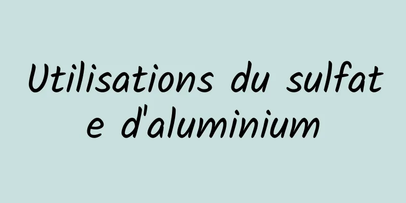 Utilisations du sulfate d'aluminium