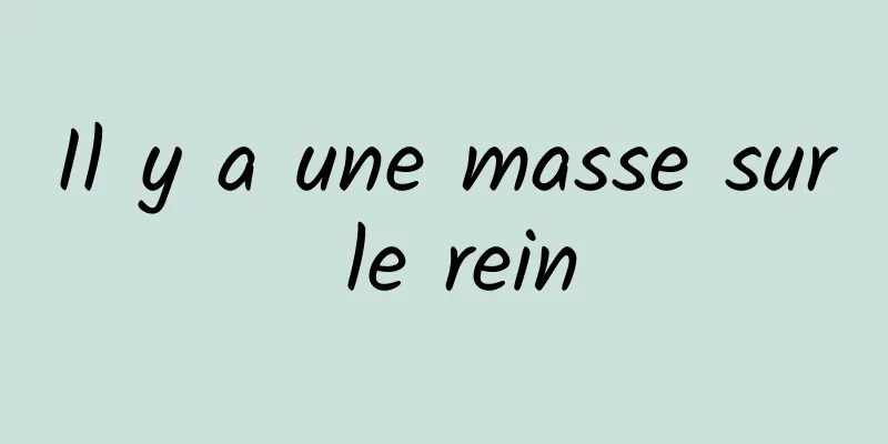 Il y a une masse sur le rein