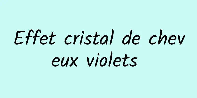 Effet cristal de cheveux violets 