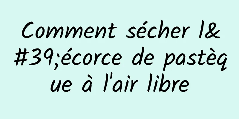 Comment sécher l'écorce de pastèque à l'air libre