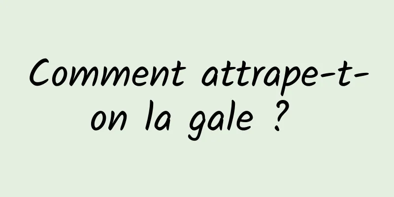 Comment attrape-t-on la gale ? 