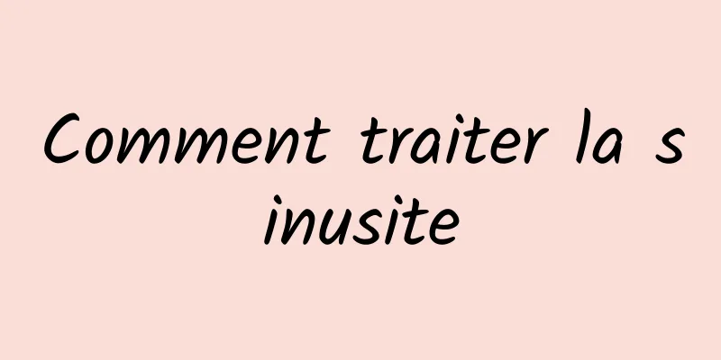 Comment traiter la sinusite