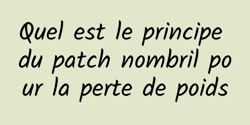 Quel est le principe du patch nombril pour la perte de poids