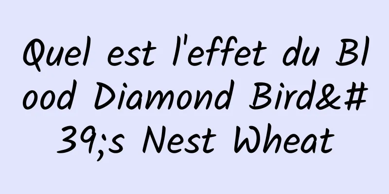 Quel est l'effet du Blood Diamond Bird's Nest Wheat