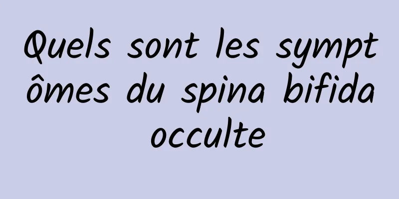 Quels sont les symptômes du spina bifida occulte